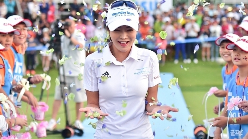 韓国美女ゴルファー